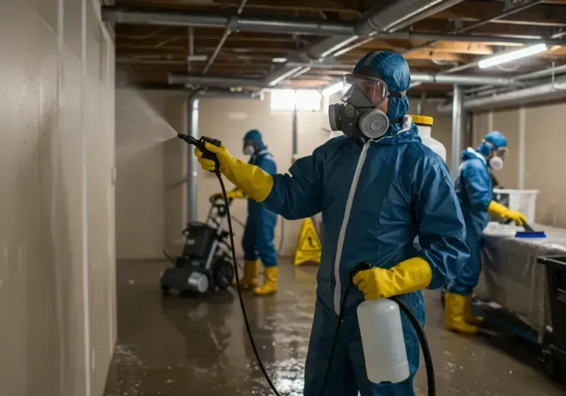 Basement Sanitization and Antimicrobial Treatment process in Santa Venetia, CA